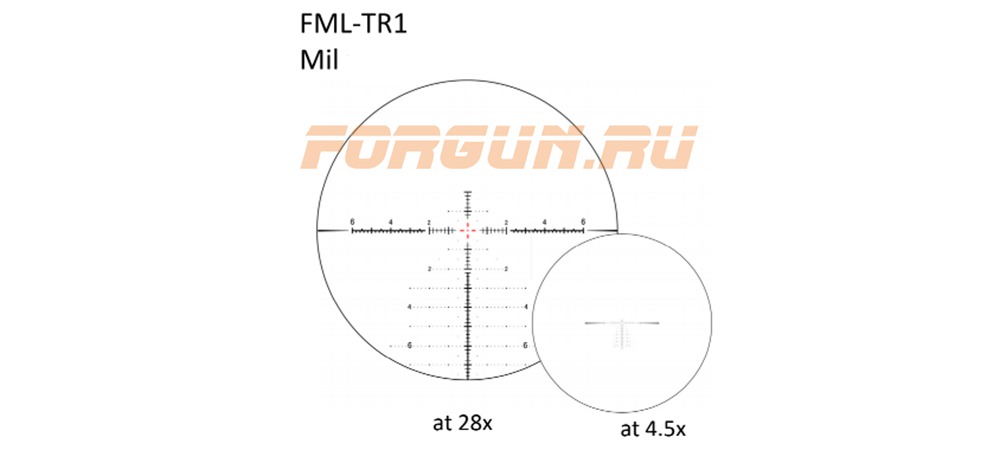 Оптический прицел March 4.5-28x52, сетка FML-TR1 (D28HV52WFIML)